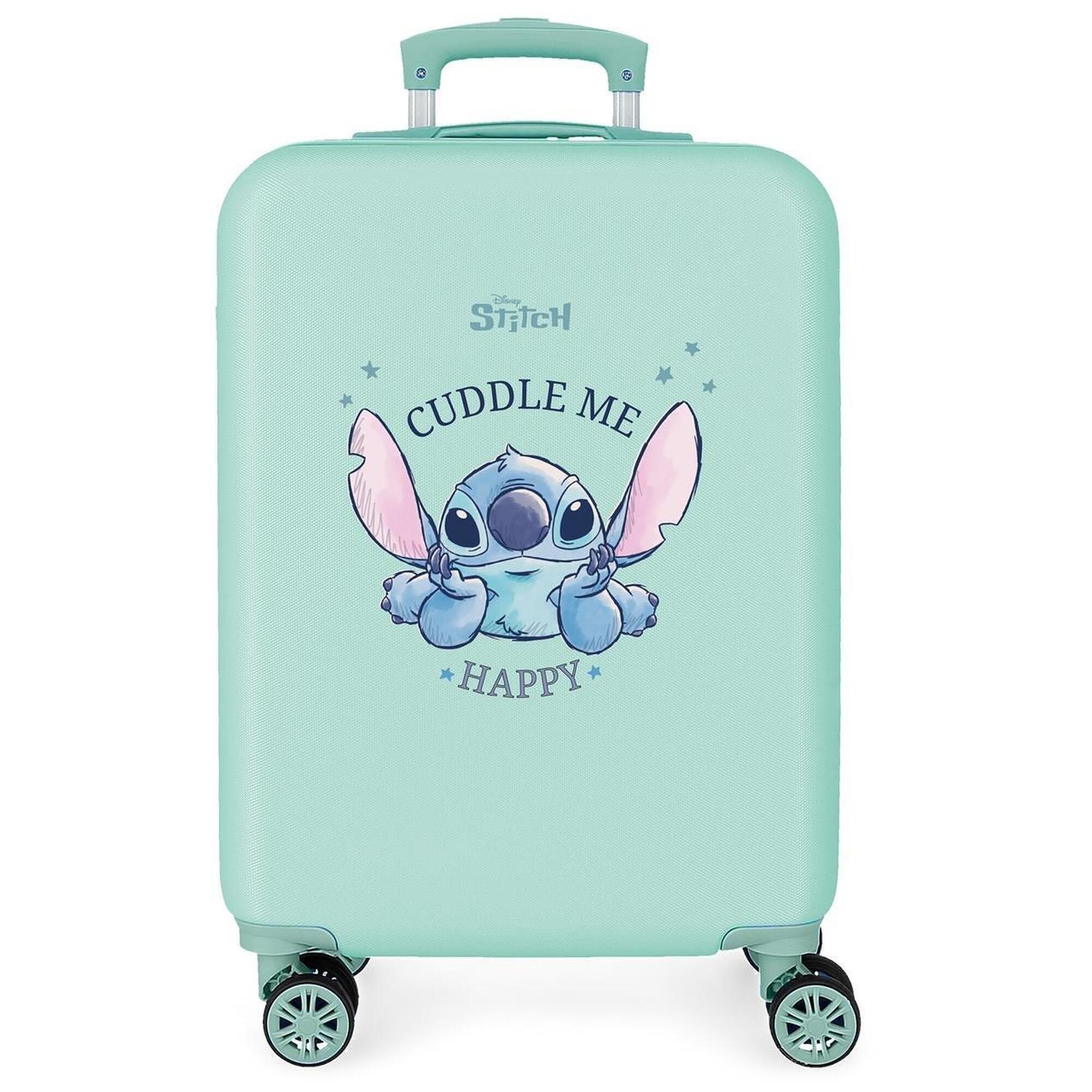 Disney - Maleta De Cabine Abs Rigide Fille Disney Cuddle Me Happy 41,8l Turquoise - Sac À Dos - Bleu - Kid Unique - Decathlon