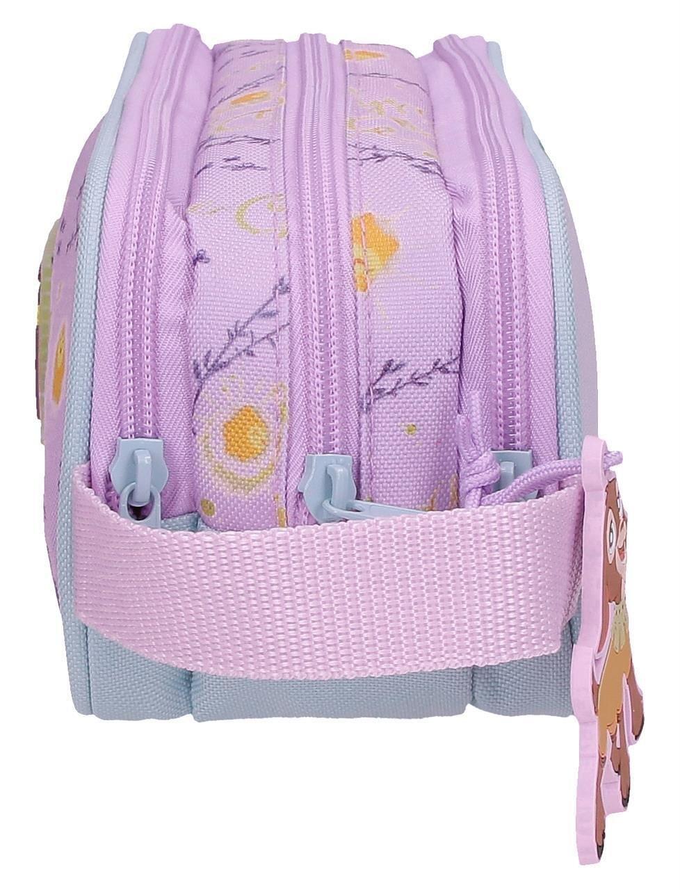 Estuche tres compartimentos niña Disney Wish watch us shine 10cm malva 4/4