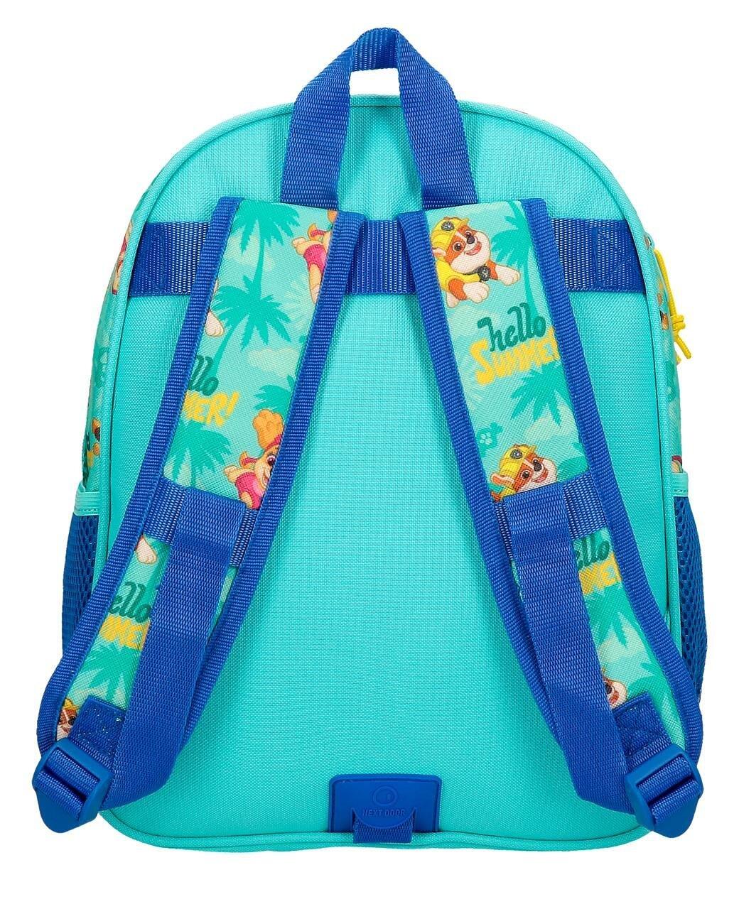 Mochila escolar adaptável Nickelodeon Paw Patrol Pawsome Vibes 33cm turquesa 2/4