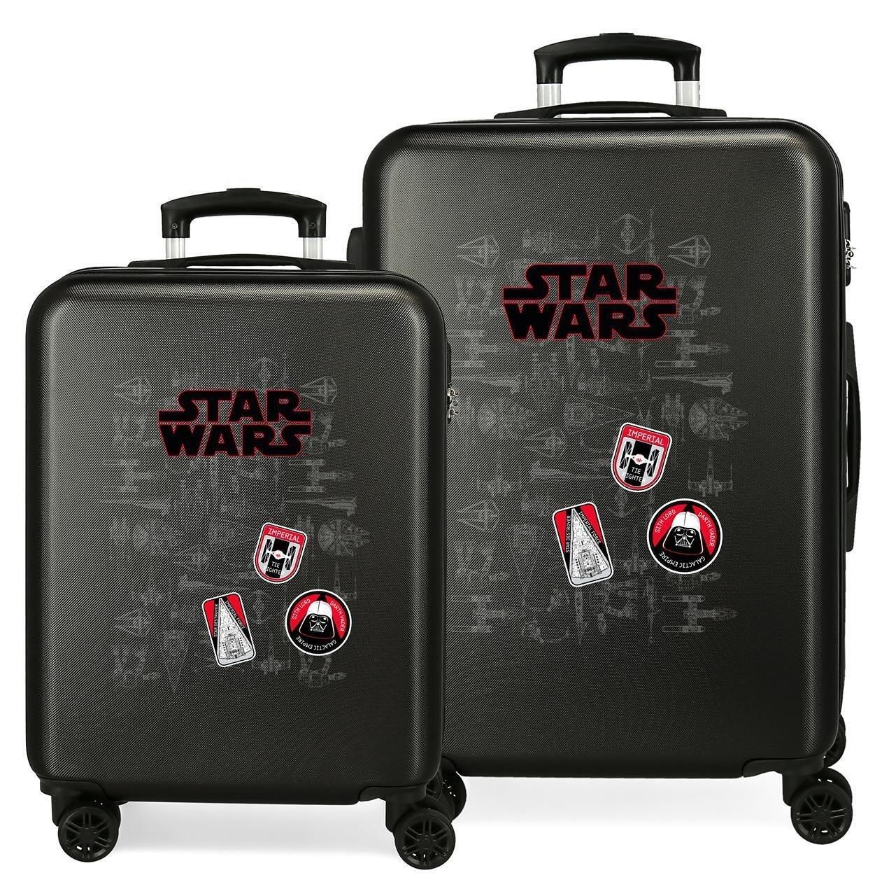 Jeu de maletas ABS rigides garçon Star Wars Space Mission 91L noir 1/1