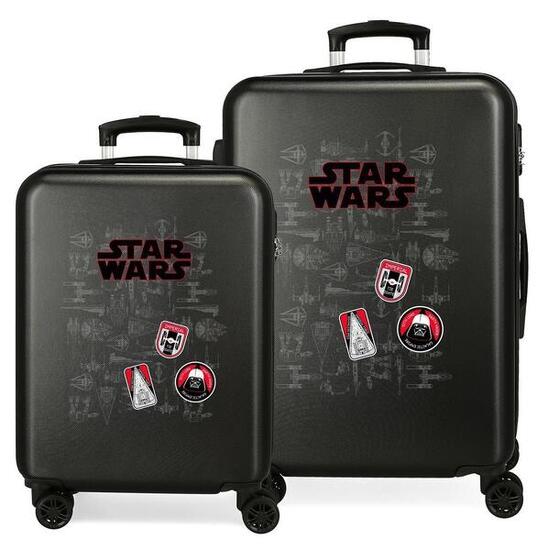 Set di valigie rigide ABS ragazzo Star Wars Space Mission 91L nero