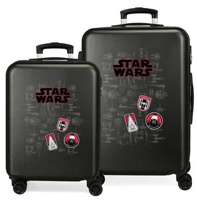 Juego de maletas ABS rígidas chico Star wars Space mission 91L negro