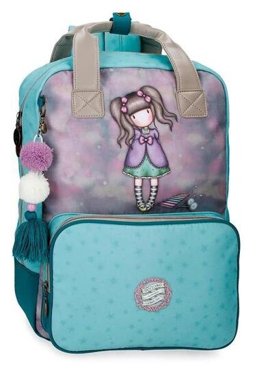 Zaino porta-laptop ragazza Gorjuss A Whispered Key 40cm lilla