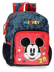 Sac à dos scolaire garçon Disney Mickey Get Moving 28cm rouge