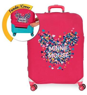 Copertura per trolley grande Disney Funny Covers fucsia