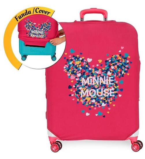 Copertura per trolley grande Disney Funny Covers fucsia