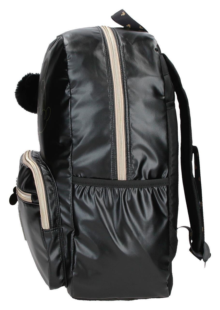 Sac à dos scolaire fille Disney Mickey Outline 42cm noir 3/4