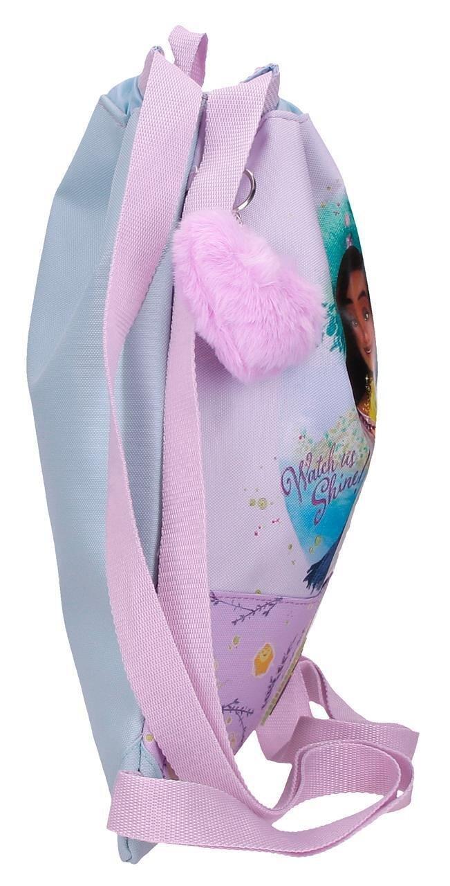 Gym Sac ragazza Disney Wish Watch Us Shine 40cm malva 4/4