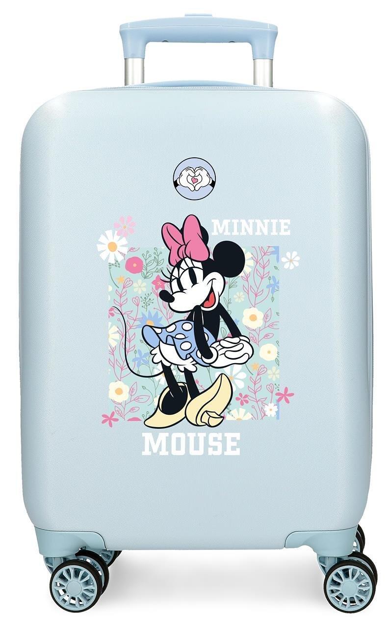 Maleta de cabina ABS rígida niña Disney Minnie happy 33L azul claro 1/4