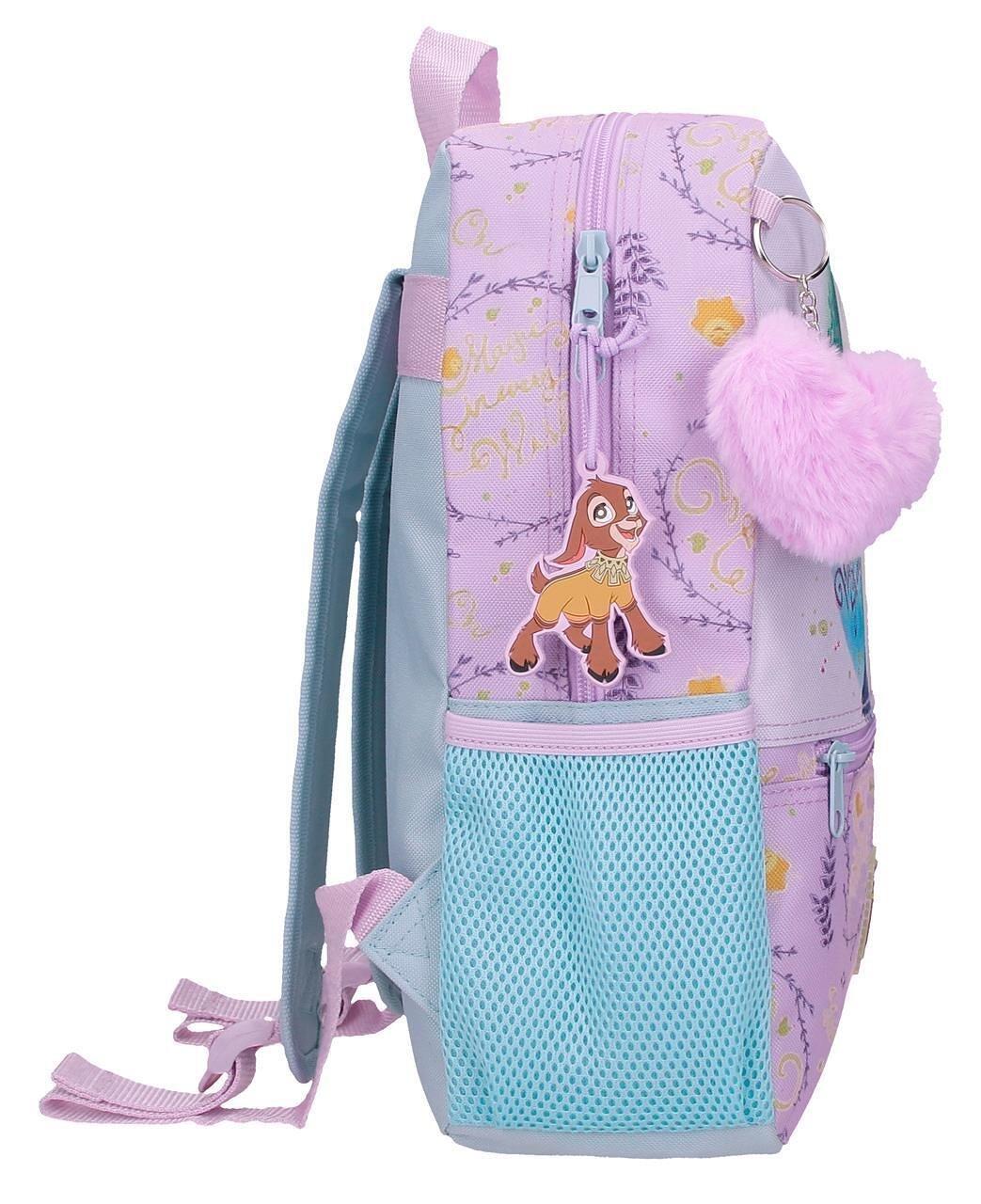 Sac à dos scolaire fille Disney Wish Watch Us Shine 32cm mauve 4/4