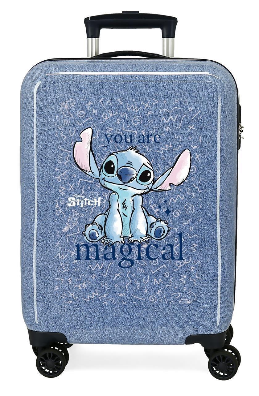 Maleta de cabine ABS rigide fille Disney Stitch You Are Magical 34L denim 1/4