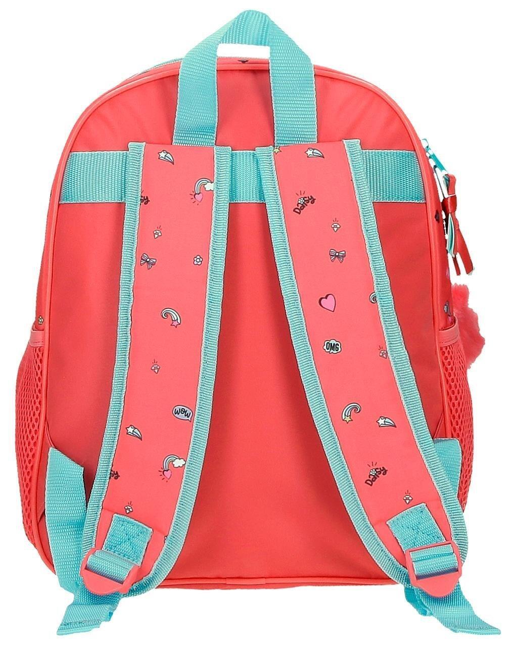 Mochila escolar niña Disney Minnie lovin life 33cm coral 2/4