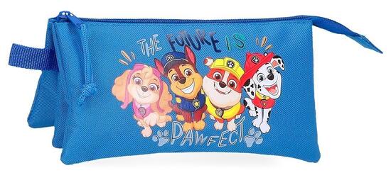 Astuccio tre scomparti Nickelodeon Paw Patrol The Playful Outdoors 12cm blu