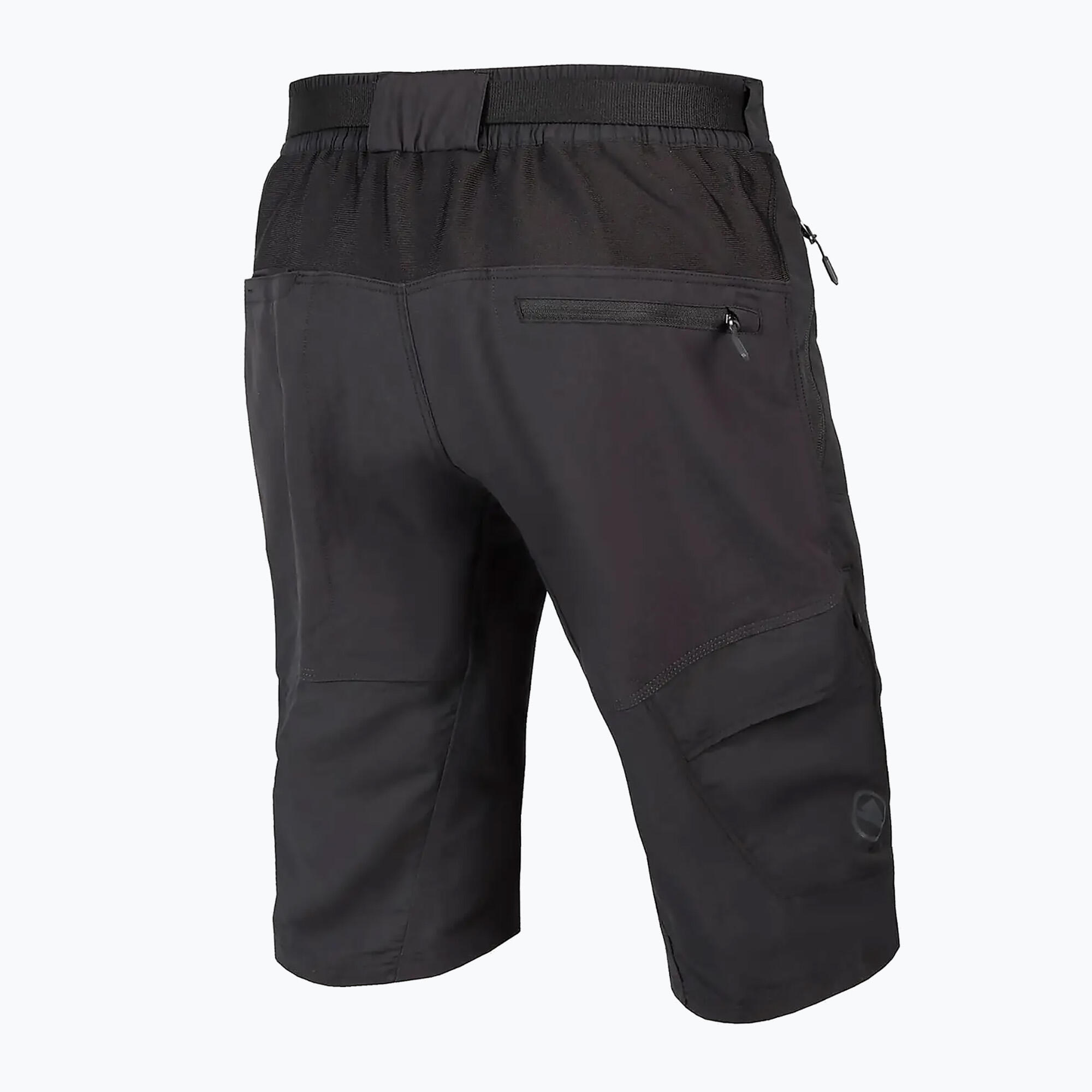Pantalón corto Endura Hummvee con culote desmontable negro 2/3