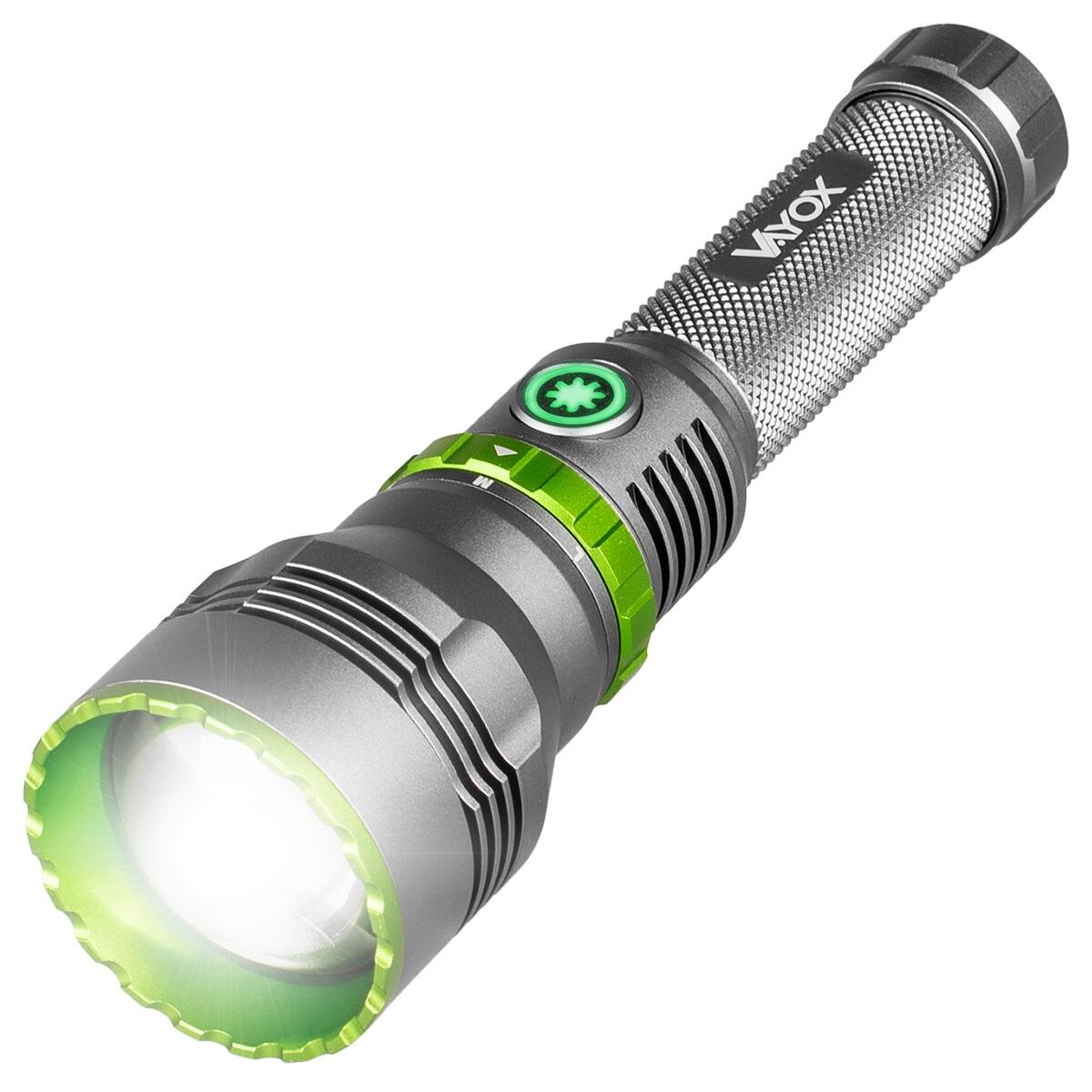 VAYOX Akku-Taschenlampe Vayox VA0363 USB-C ZOOM Powerbank 1000lm