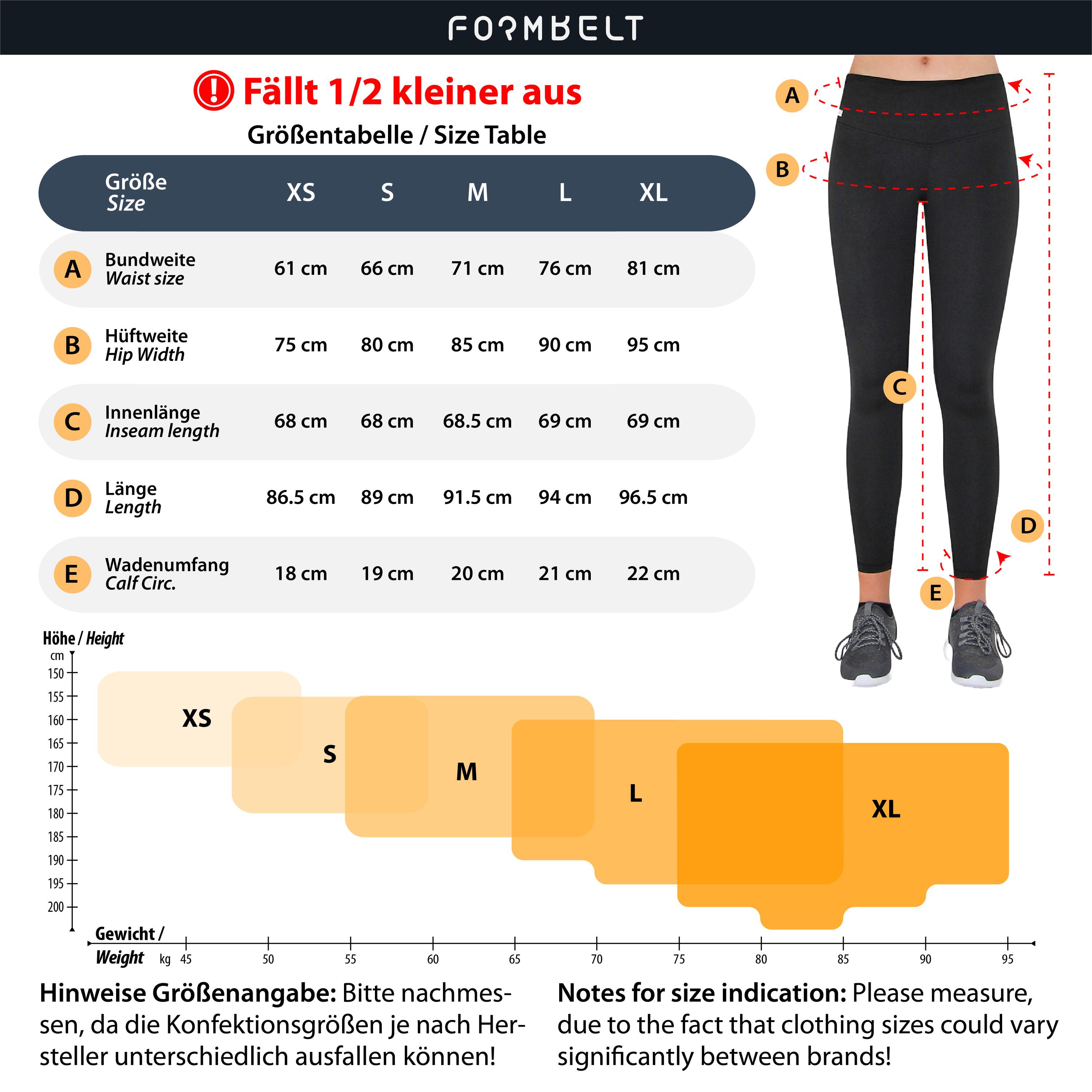 Damen lange Laufhose-Hoher Bund, Atmungsaktiv, mit Handytasche-Thermo-black 6/7