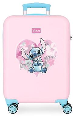 Valigia rigida ABS bambina Disney Heart Stitch 33Lrosa
