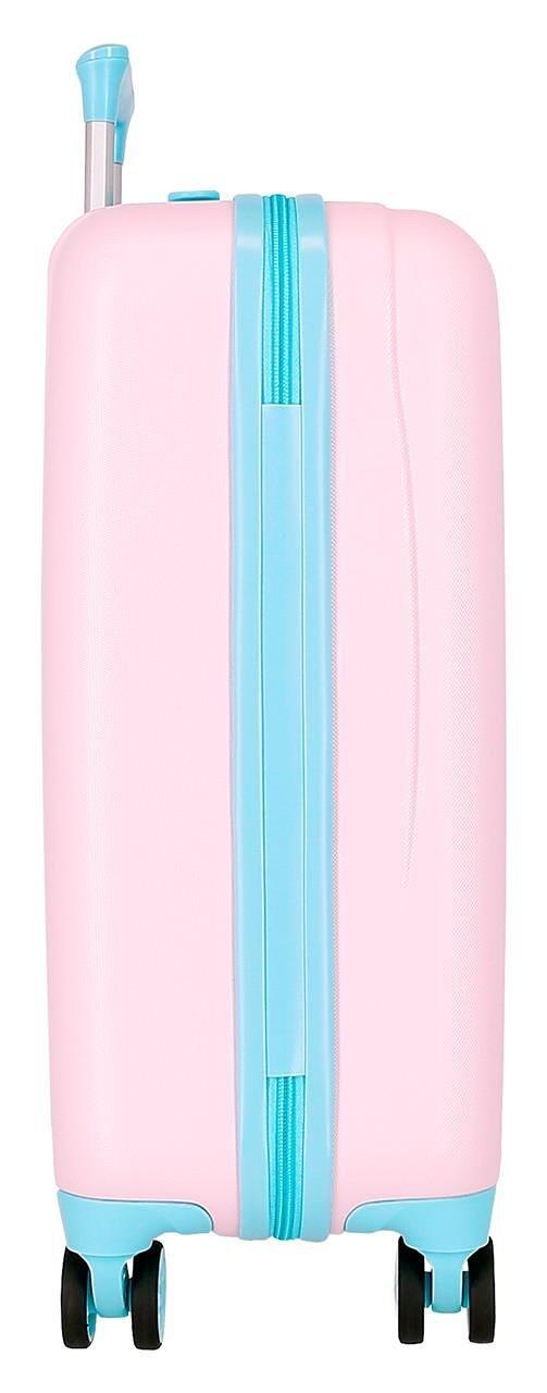 Mala de cabine Disney Stitch Heart ABS com capacidade para 41,8L Rosa 2/4