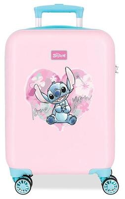 Valigia rigida ABS bambina Disney Heart Stitch 33Lrosa