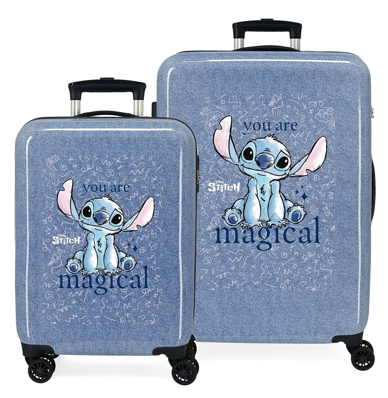 Ensemble de valises Disney Stitch You are magical ABS avec une capacité 68L 1/4