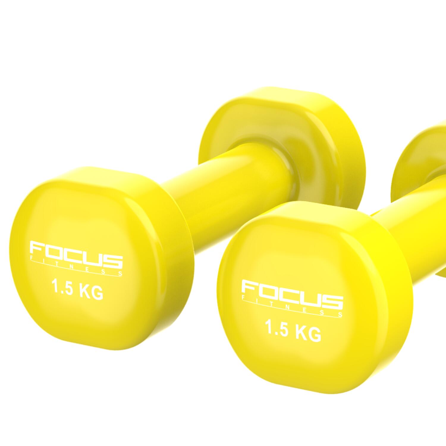 Vinyl Dumbbells - 2 x 1,5 kg 4/6