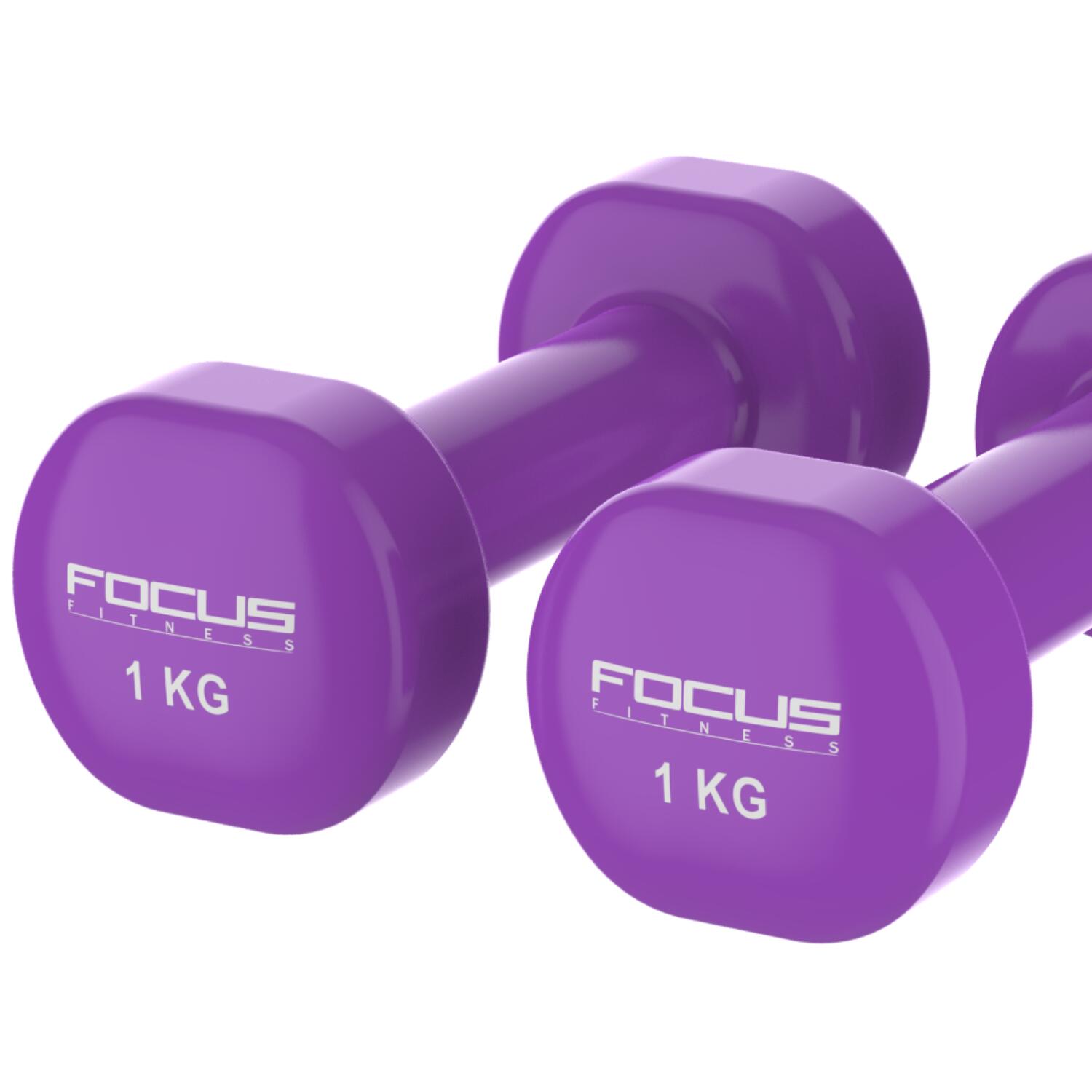 Vinyl Dumbbells - 2 x 1 kg 5/6