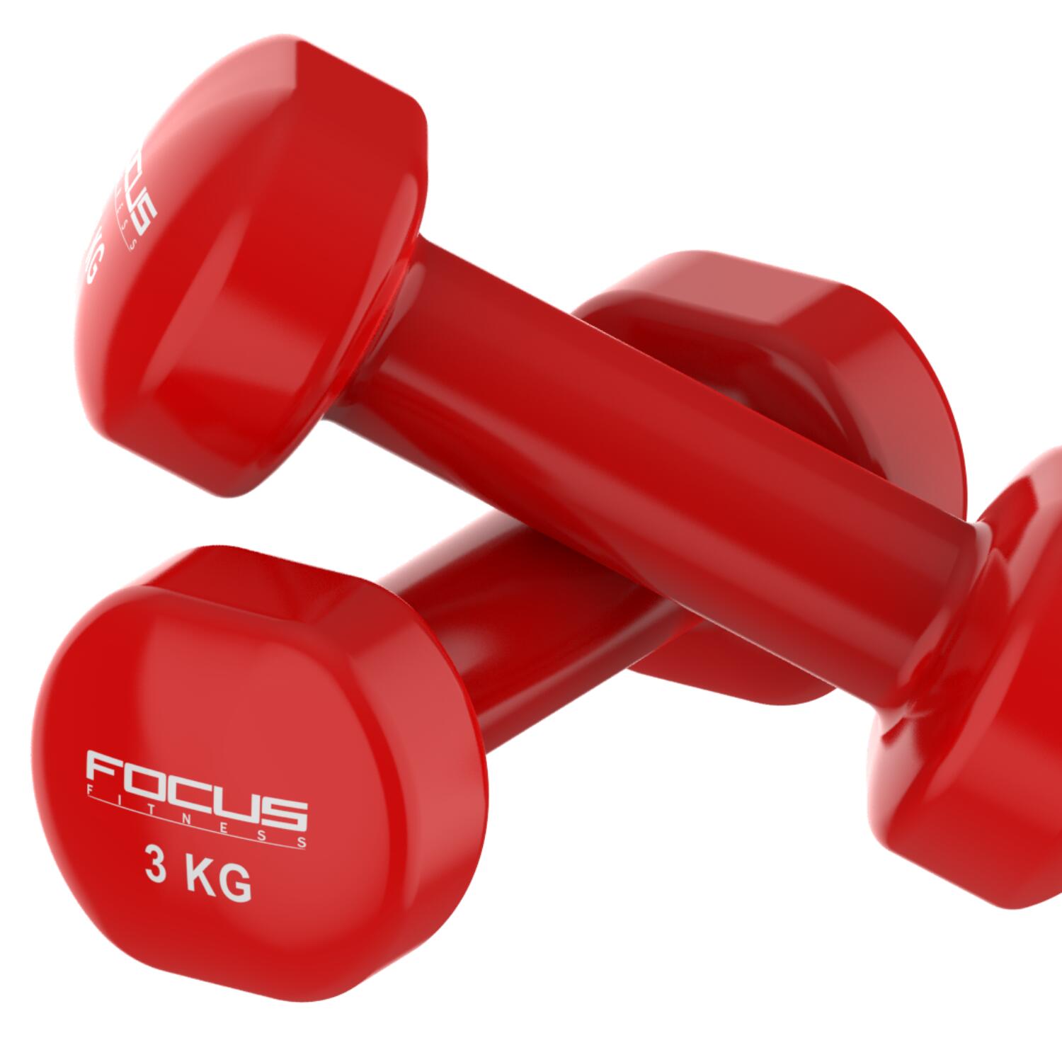 Vinyl Dumbbells - 2 x 3 kg 4/6