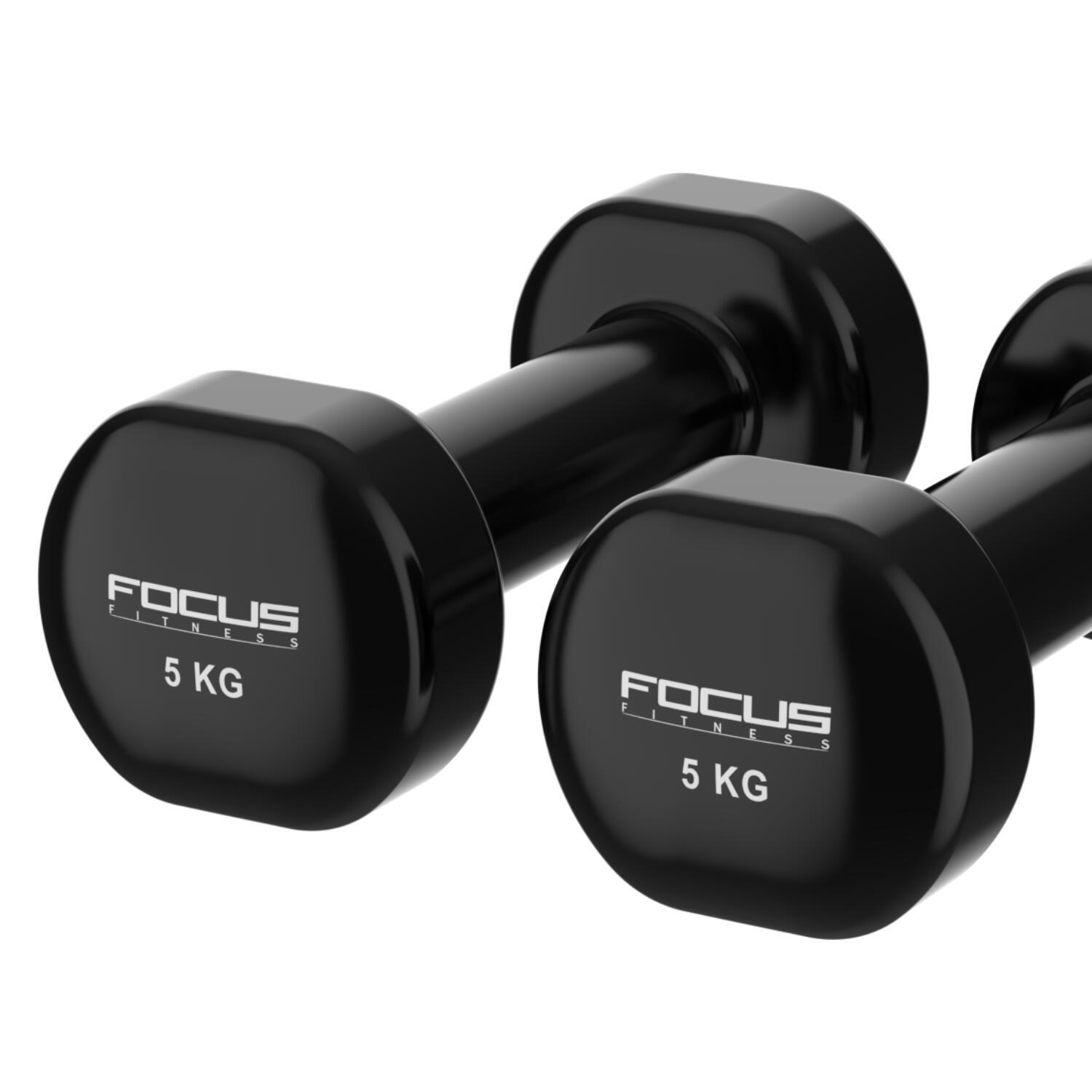 Vinyl Dumbbells - 2 x 5 kg 5/6