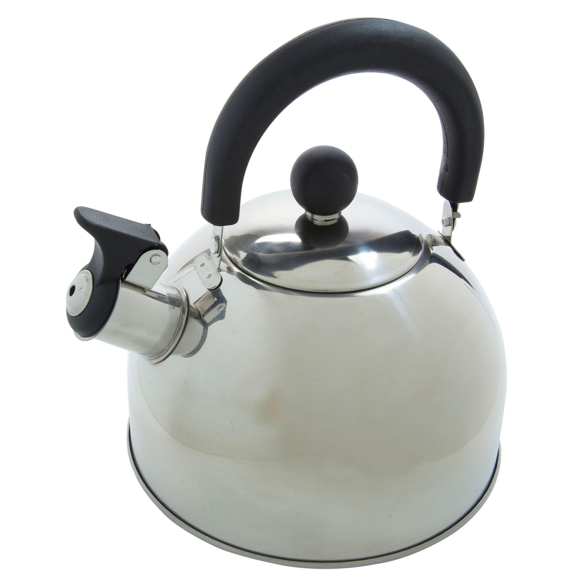 REGATTA 2L Adults' Camping Whistle Kettle - Silver