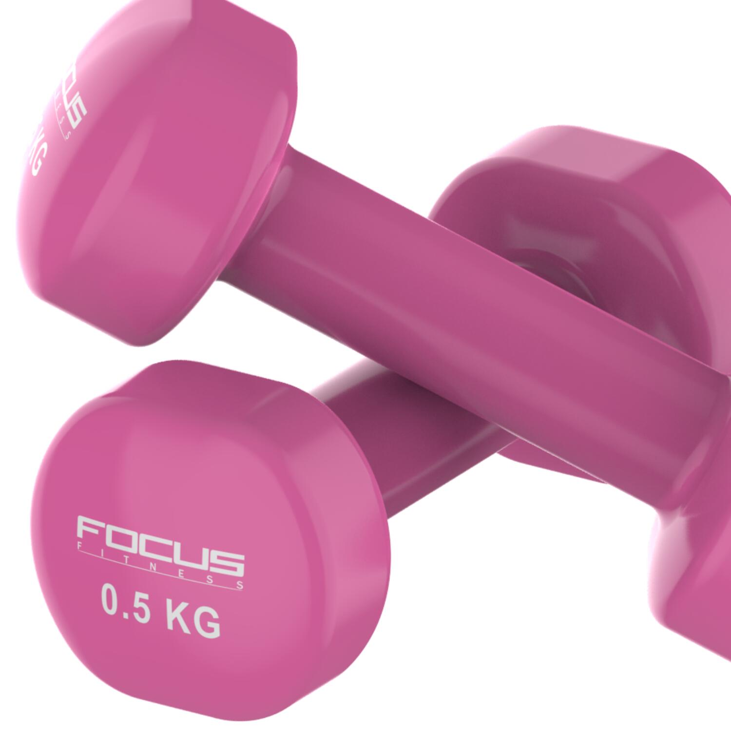 Vinyl Dumbbells - 2 x 0,5 kg 4/6