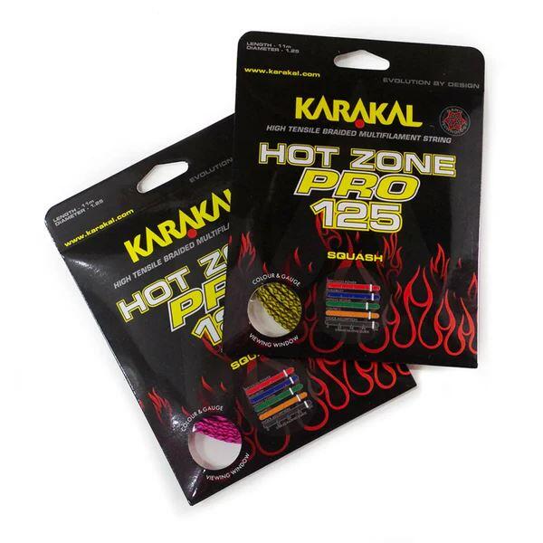 Karakal Hot Zone Pro 125 Squash Racket String 110M - Yellow 2/7