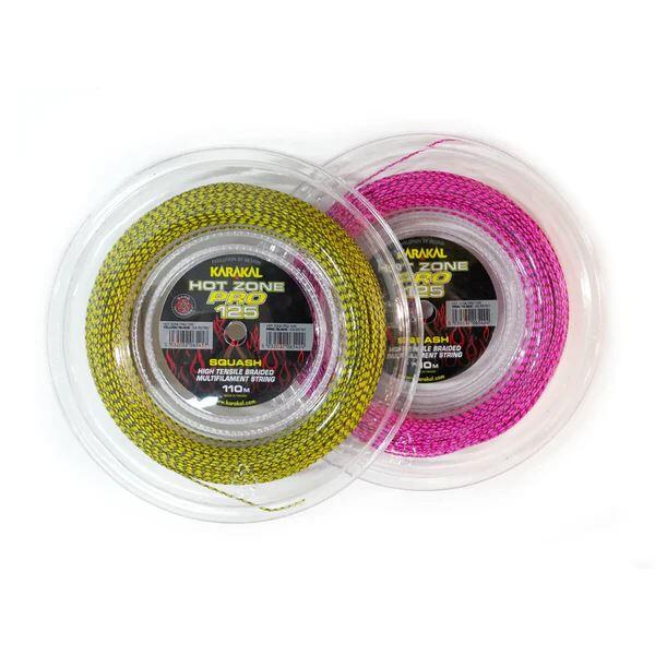 Karakal Hot Zone Pro 125 Squash Racket String 110M - Yellow 3/7