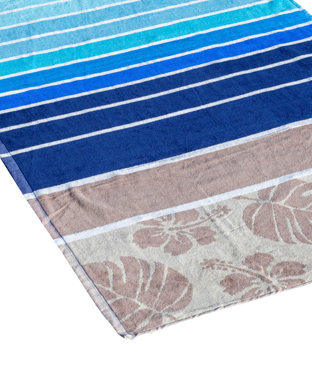TOALHA JACQUARD HIBISCO AZUL 2/3