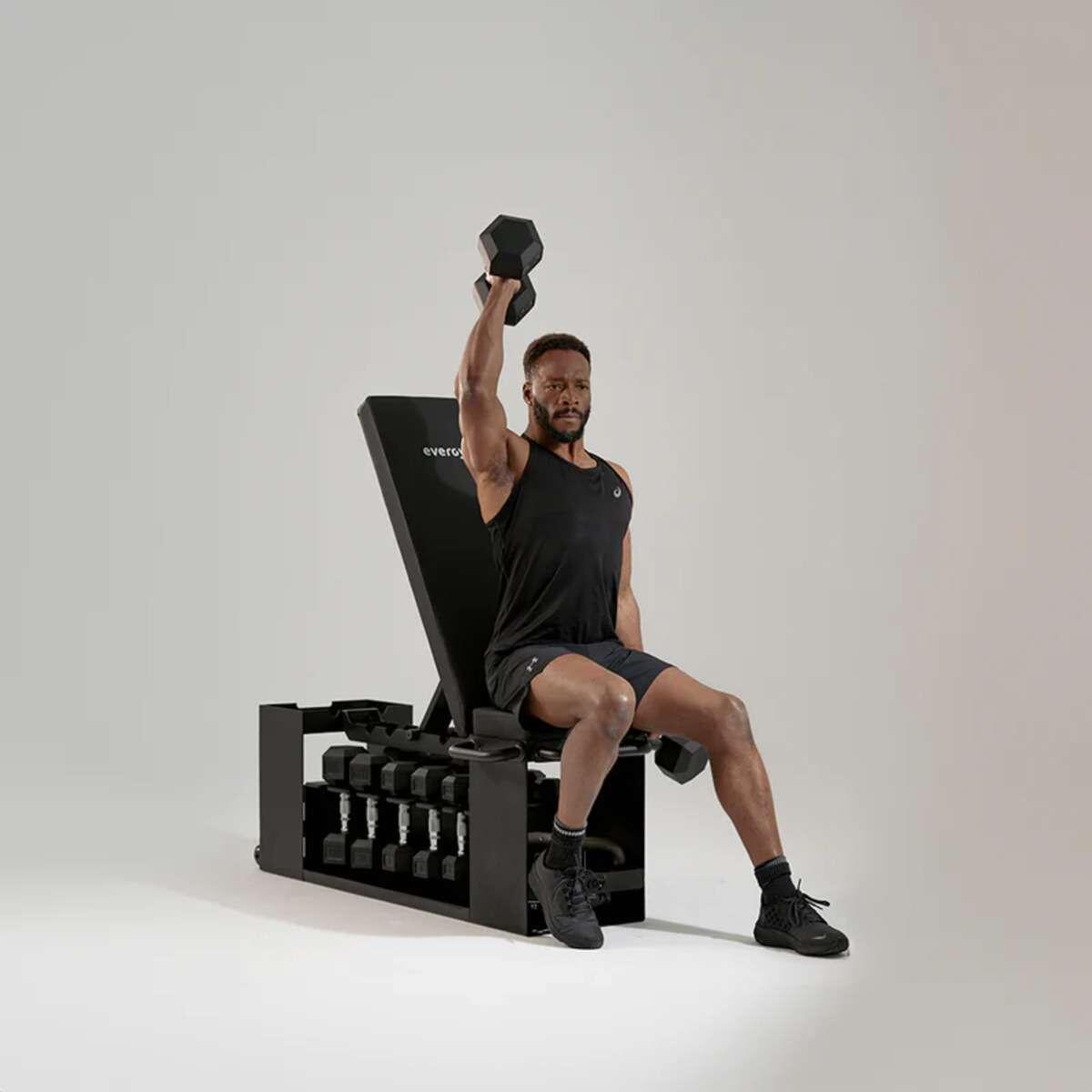 Hiit bench banco musculación multifunción evergy negro 6/7