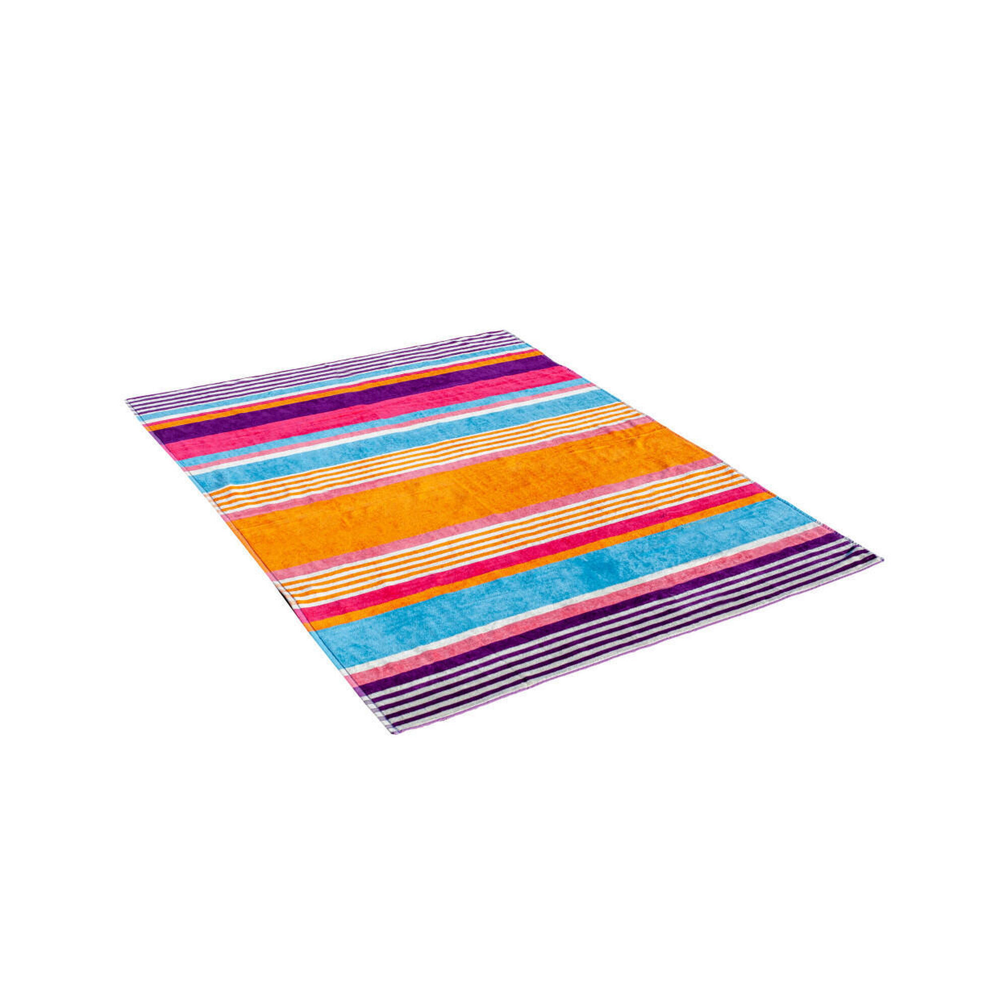 Sun & Surf - Serviette Élégante Jacquard Orange - Double - Serviette De Bain - Multicolore - 170cm - Decathlon