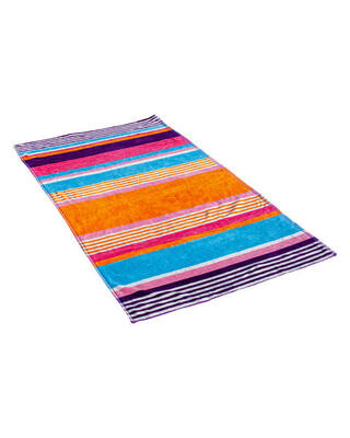 Elegante oranje jacquard handdoek