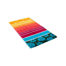 SERVIETTE JACQUARD HIBISCUS ORANGE