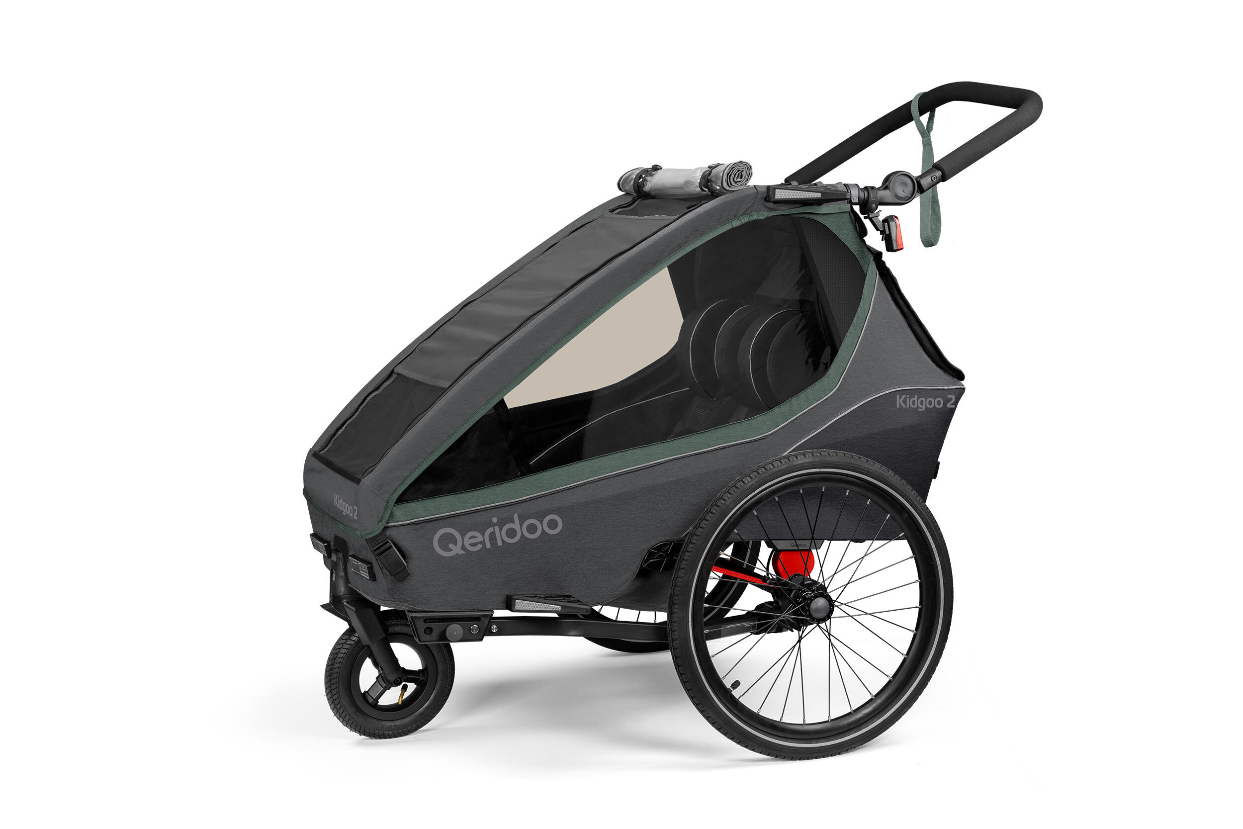 QERIDOO Qeridoo Fahrradanhänger Kidgoo 2 Ivy Green