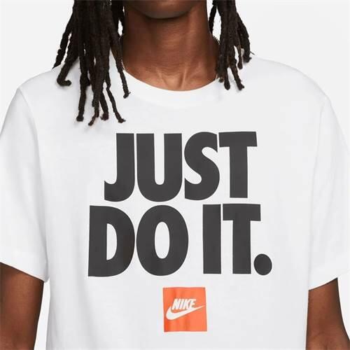 Herren Kurzarm-T-Shirt Nike JDI VERDIAGE DZ2989 100  Weiß 4/4