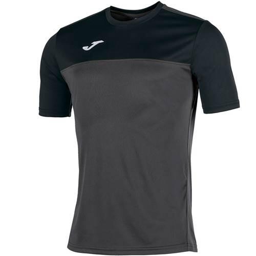Joma Women's Winner Short Sleeve T-Shirt in Anthracite-Black