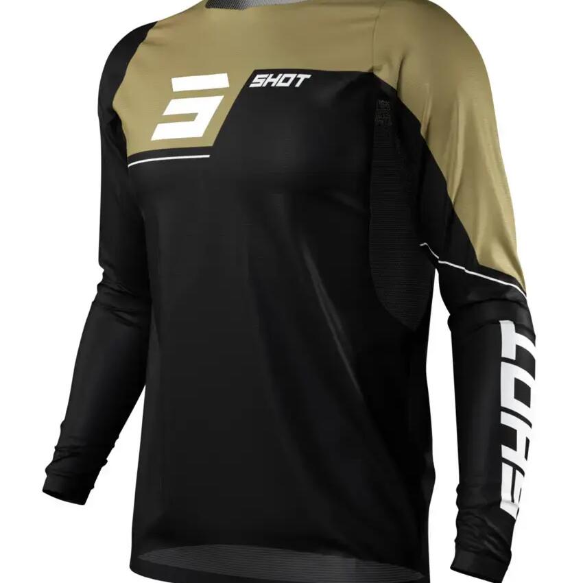 Shot Rogue Revolt Long Sleeve Jersey Black / Gold