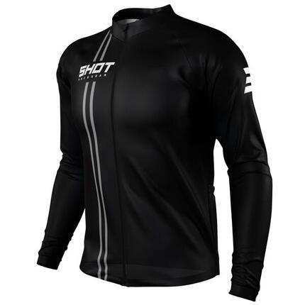 Maillot Manches Longues Shot Unlimited Zip Noir