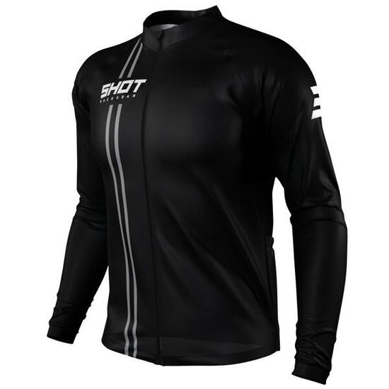 Maillot Manches Longues Shot Unlimited Zip Noir