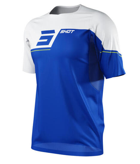 Maillot Manches Courtes Shot Revolt Bleu Enfant