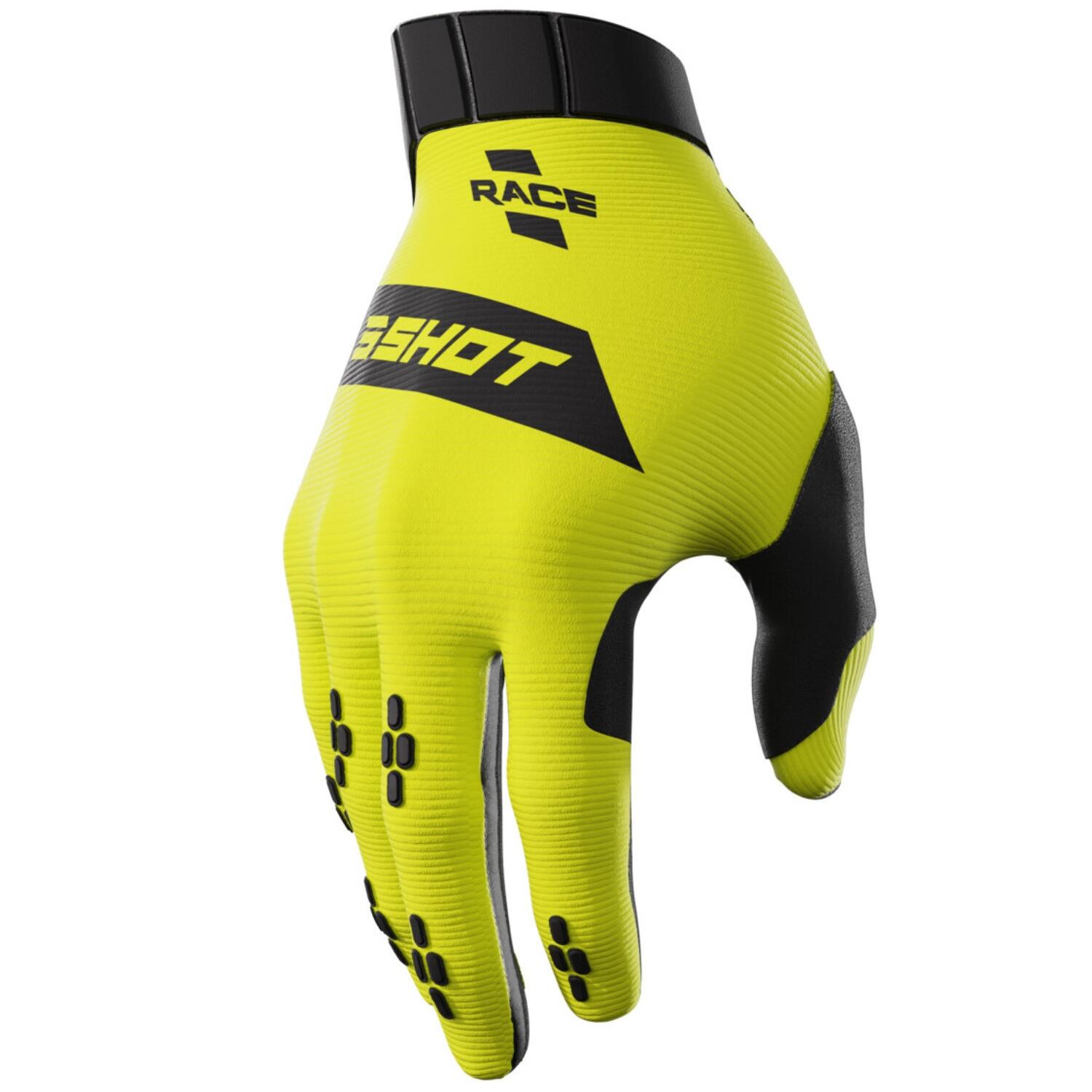 SHOT RACE GEAR Guantes Shot Race Amarillo Neón Adulto