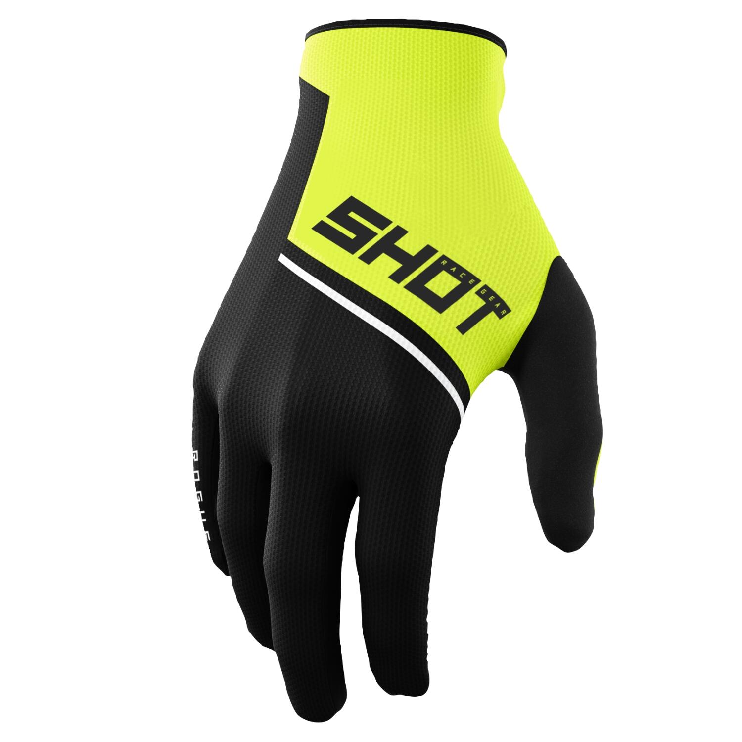 Luvas Shot Rogue Revolt 2.0 Adulto Amarelo Néon