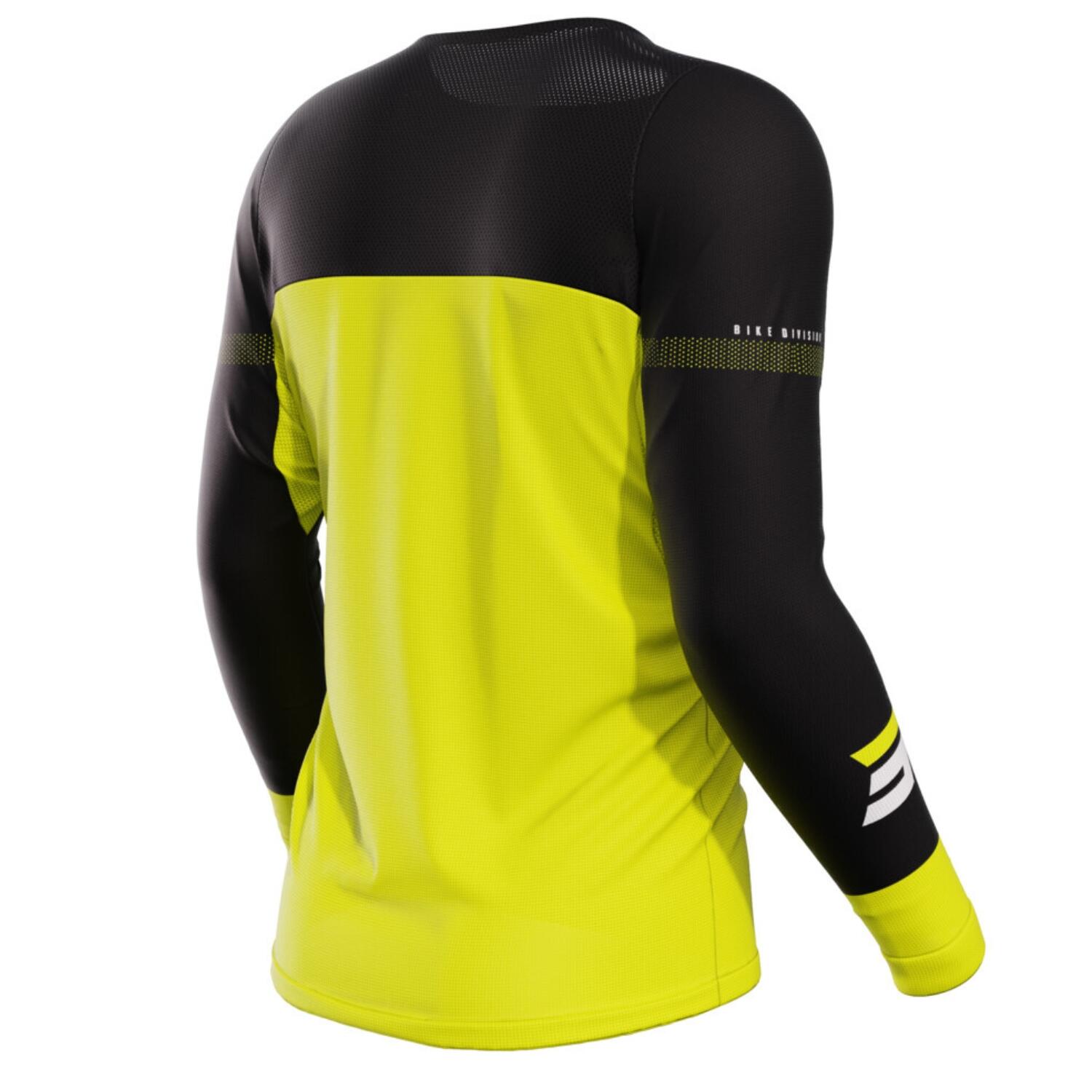 Maillot Manches Longues Shot Rogue Stok Jaune Fluo 2/4