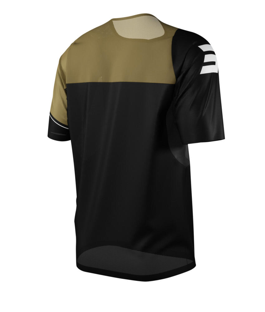 Shirt met Korte Mouwen Shot Revolt Zwart/Goud Kind 2/3