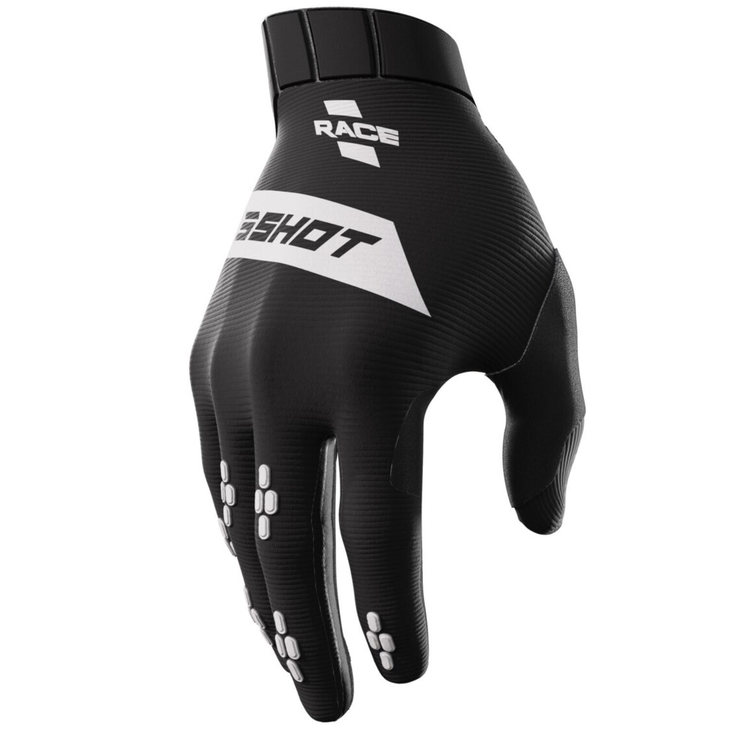 SHOT RACE GEAR Shot Guantes Race Negro Adulto