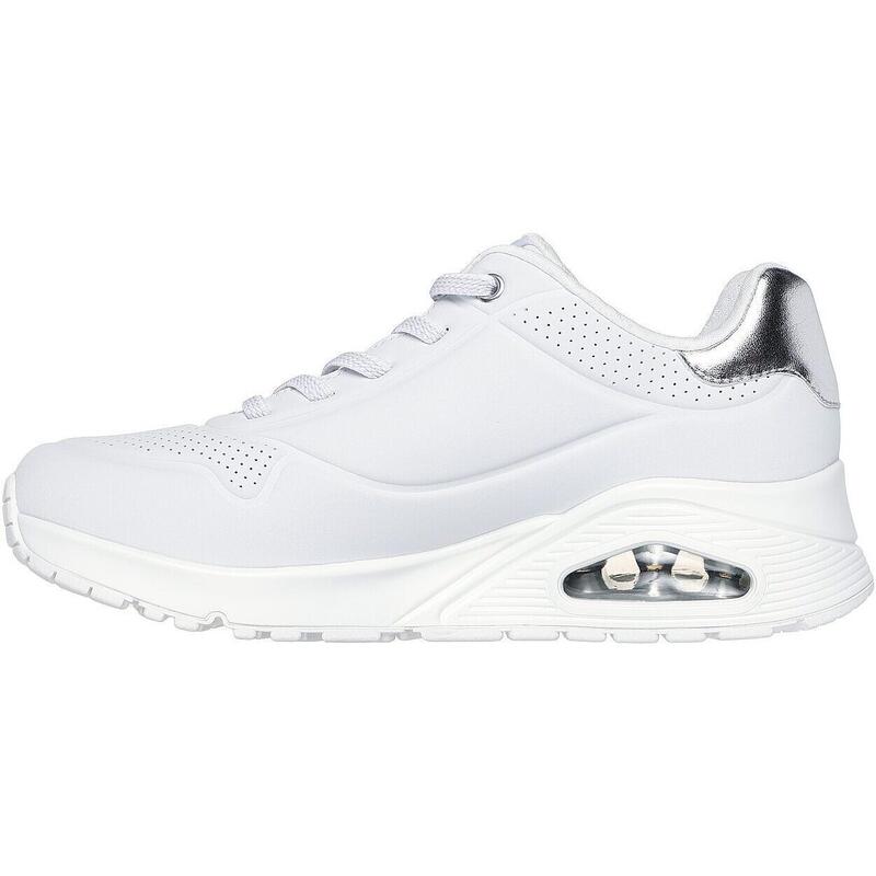 Pantofi sport femei Skechers Uno - Shimmer Away, Alb